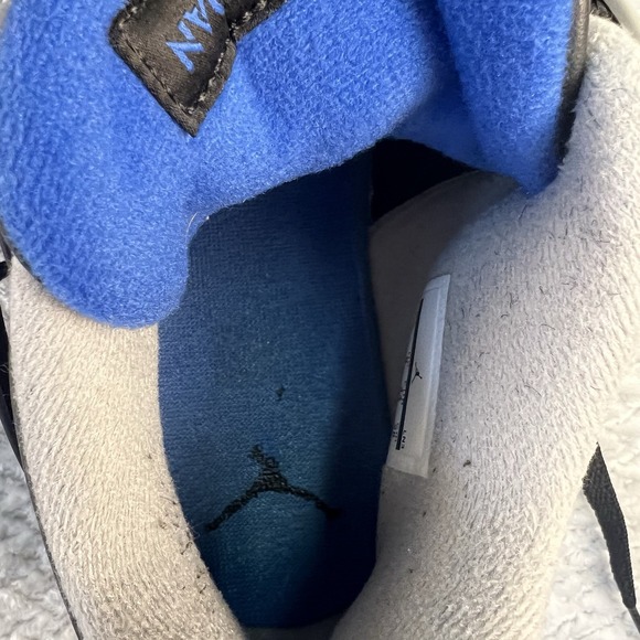 Men's Nike Air Jordan Retro 4 'Motorsport Alternate' 308497-006 Black Blue Sz 10 - Picture 12 of 12